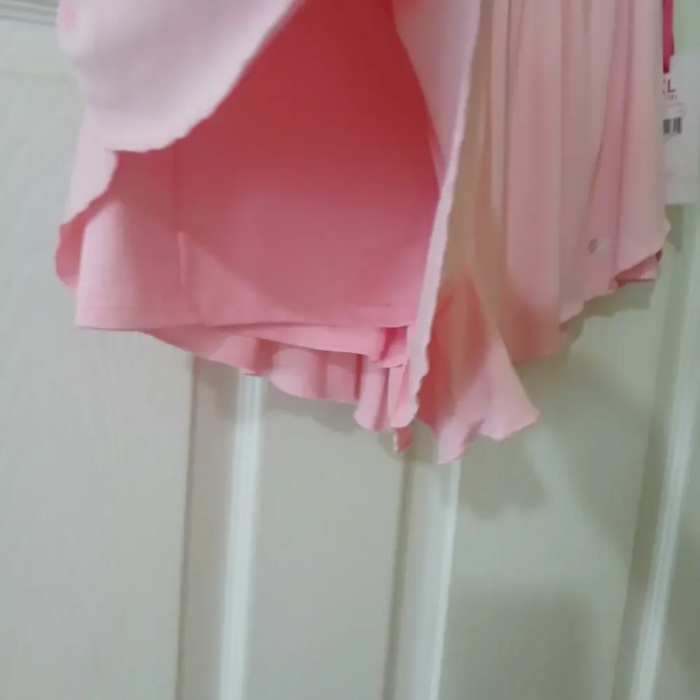 Justice Girls XL 16/18 Pink Flutter Skort Shorts 2-in-1 Athletic NWT Drawstring